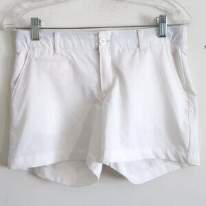 Under Armour Fitted Heat Gear White Shorts - Size 4